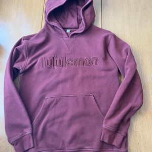 Lululemon raised letter logo hoodie